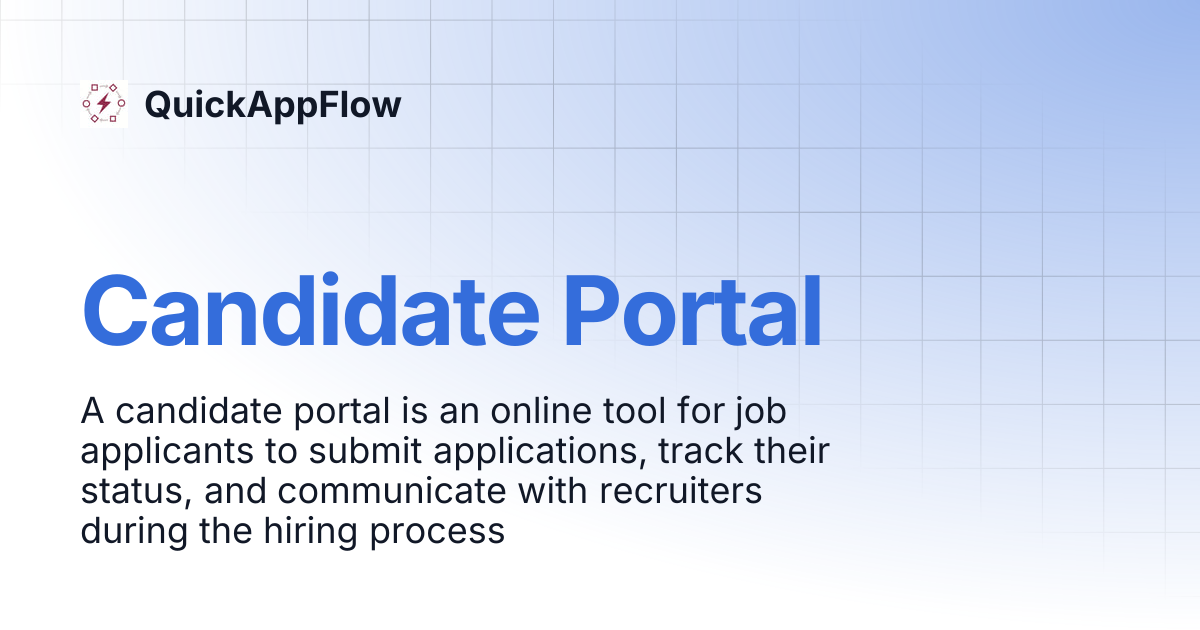 Candidate Portal | QuickAppFlow